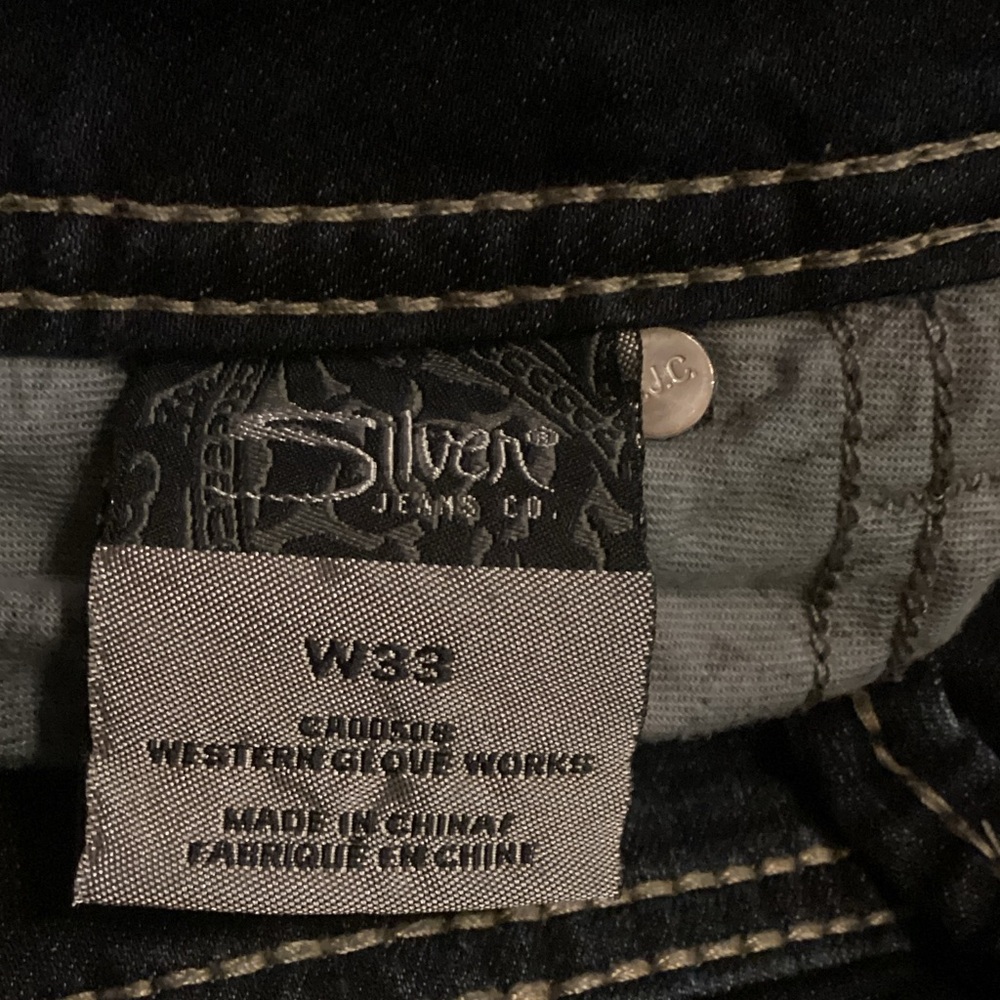 EUC Silver Jeans Capris Dark Indigo Denim - Picture 8 of 9